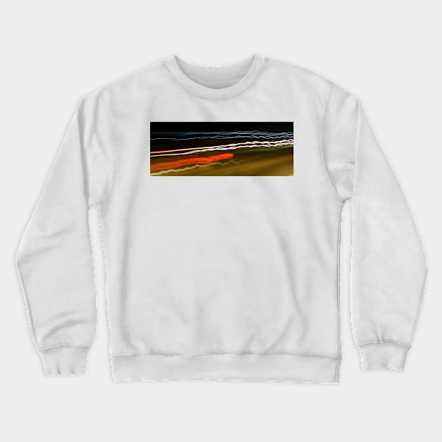 Light trails 1 Crewneck Sweatshirt by arc1